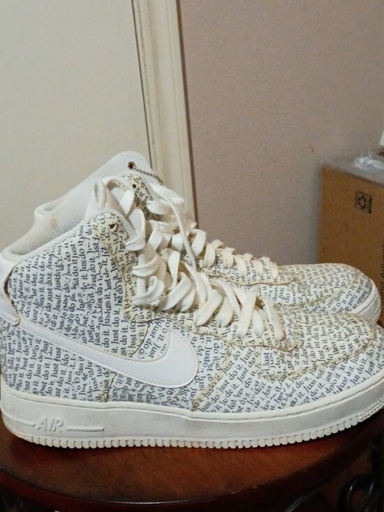 Nike Other - Size 11 Nike Air Force 1 07 LV8 High Just Do It White Mens Shoes AQ9648-100